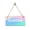 Pastel Gradient, variant on Garden (Crumpled Paper) 5x10 Hanging Plus Wall or Door Sign | Rustic Twine | Range of Vibrant Decor Styles | Room Signs For Home and Business
