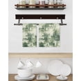 thumbnail image 3 of Sage Green Ombre Kitchen Dish Towels for Drying Dishes Set of 2, Gradient Abstract Art Vintage Waffle Weave Microfiber Hand Tea Bathroom Towels Quick Dry & Absorbent Towel 15.7x23.6, 3 of 7