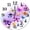 Nwd-2, variant on Eveokoki Wildflower Butterfly Wood Wall Clock Silent Non-Ticking Battery Operated Clocks, Spring Floral Round Clock for Home Living Room Office School Kitchen Bedroom Bathroom Wall Decor 10 Inch
