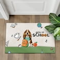thumbnail image 4 of Hardworking Basset Hound Ready Back to School New Year Classes Doormat Bassets Dog Breed Lovers Gifts Idea Indoor Outdoor Welcome Mat - 12011, 4 of 5