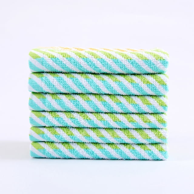 Paños de Cocina para Lavar Platos, Paño de Cocina de Rayas Ligeramente Torcidas, Paño de Cocina Grueso, Suave y Absorbente, Paño de Limpieza Multiusos para El Hogar, 28 X 28 Cm, 28 X 28 Cm.