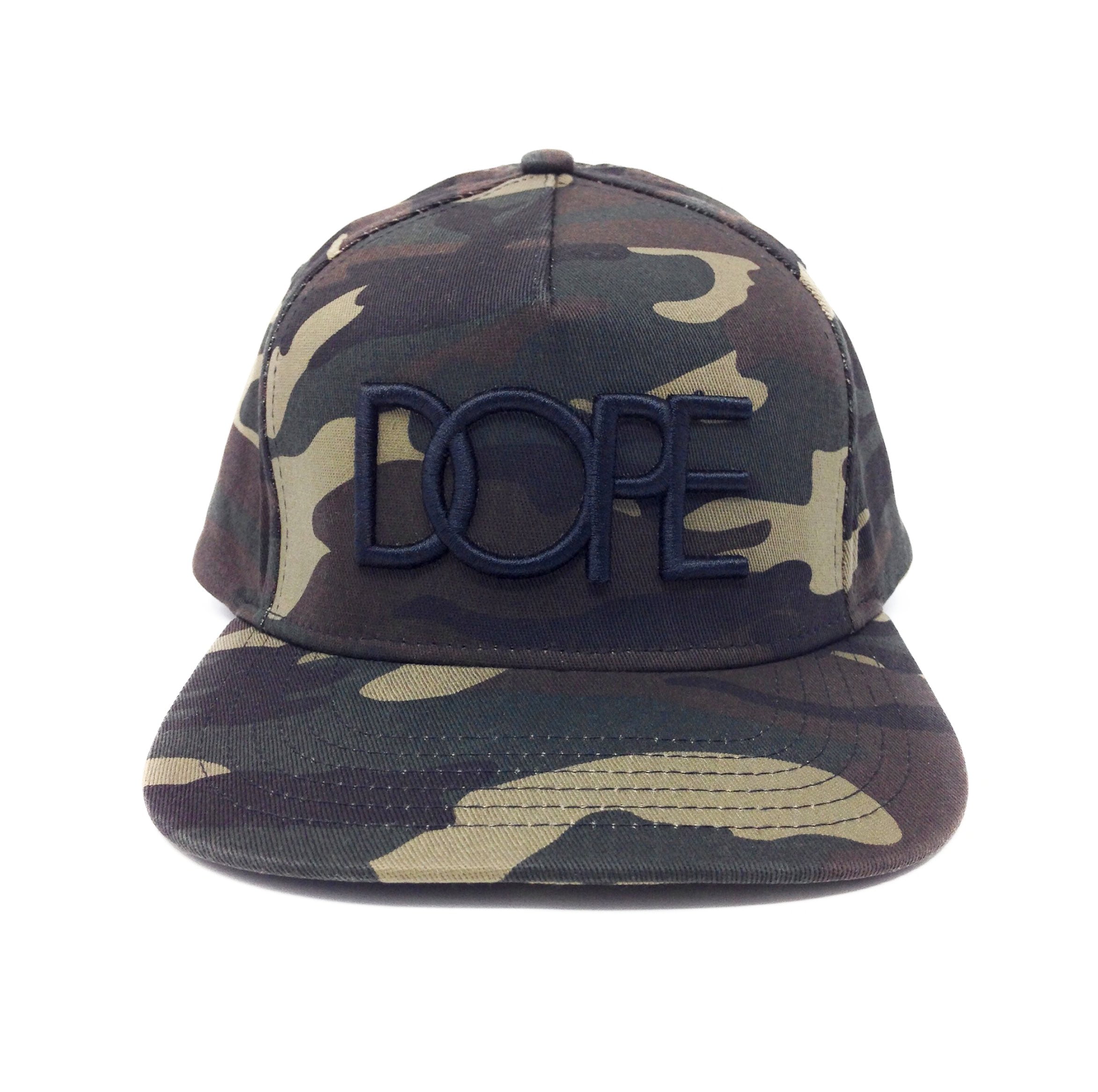 Retail $35 DOPE Men's Black Classic Logo Snapback Hat 