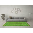 thumbnail image 3 of Ahgly Company Indoor Round Abstract Green Modern Area Rugs, 4' Round, 3 of 4