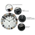 thumbnail image 5 of Infinity Instruments Indoor/Outdoor 13" x 13" Gray Analog Round Natural Wall Clock, 5 of 5