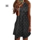 thumbnail image 4 of Qarigey Vestido informal con estampado sin mangas bohemio elegante estético vestido playero fiesta de vacaciones ropa de moda de verano Vestidos Punto negro METRO Qarigey AP010895-34, 4 of 6