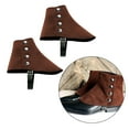 thumbnail image 2 of Polainas de gánster para hombre, regalo de Halloween, accesorios fotográficos, fundas para botas de pirata medieval de los años 20 Café, 2 of 10