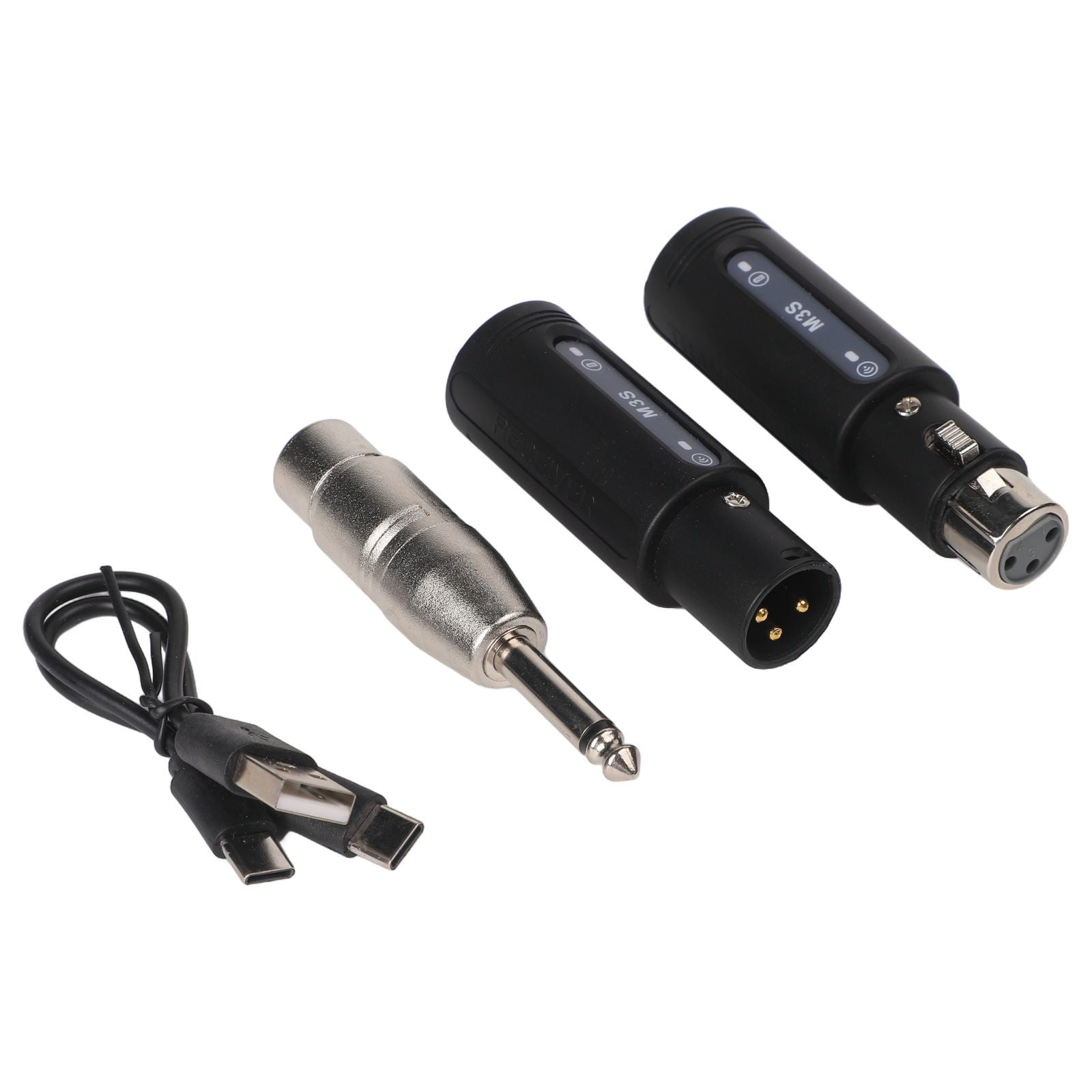 High-Resolution Wireless Microphone Adapter 164ft Range & Built-in Mic Booster Wireless Mic Converter Adapter Microphone Parts