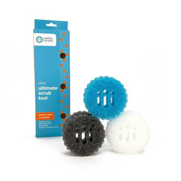 Used By Humans™ Bathroom Cleaning Pad, Disposable, 3 Count Pack