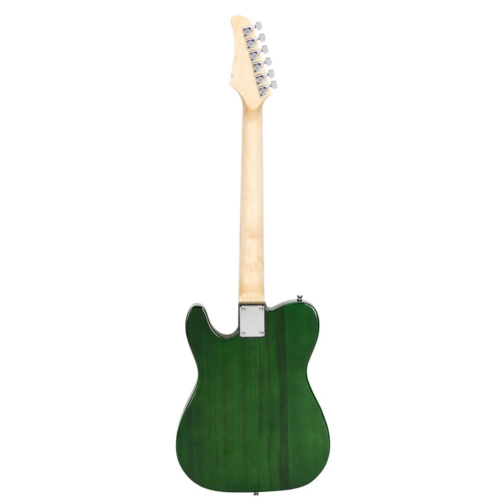 Glarry Maple Fingerboard Electric Guitar with Bag,Plectrum,Strap,Wire,Tool,Green
