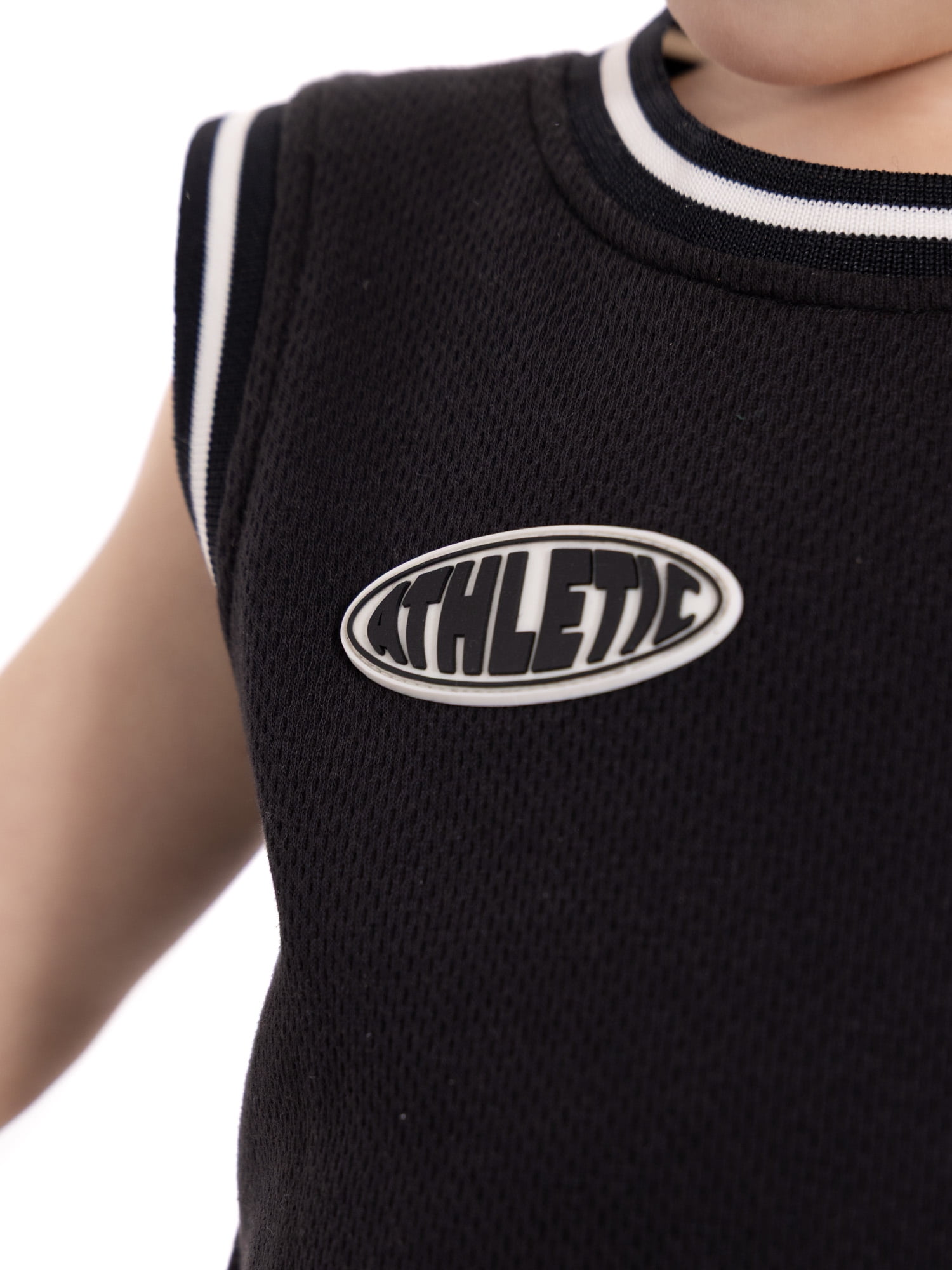 Wonder Nation Toddler Boys Sleeveless Basketball Jersey and Shorts Set, 2-Piece, Sizes 12M-5T