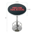 thumbnail image 4 of Portland Trail Blazers Fade Bar Table with Adjustable Footrest and Acrylic Top, 4 of 5
