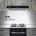 thumbnail image 3 of Campana Extractora Slim 80 cm, Vidrio Frontal, Negra, Pared CSL-80BL, 3 of 5
