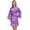 Lavender, variant on Floral Printed Bridal Full Sleeve Kimono Robe With Belt Coverup Wrap - 20