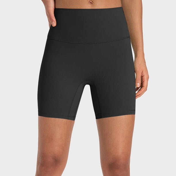 Puntoco Pantalones cortos deportivos para mujer, moda femenina, pantalones cortos casuales sólidos para uso diario, pantalones cortos casuales para salidas
