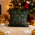 thumbnail image 4 of Decorative Throw Pillow Covers, 17.7x17.7in Bow Pillowcases, Christmas Aesthetic Room Decorative Pillow Covers for Couch Sofa Bedroom(Green), 4 of 6