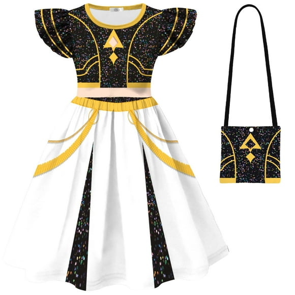 KAWELL Vestido de cantante pop para niñas Hunters Disfraz para niños Halloween, talla 3t