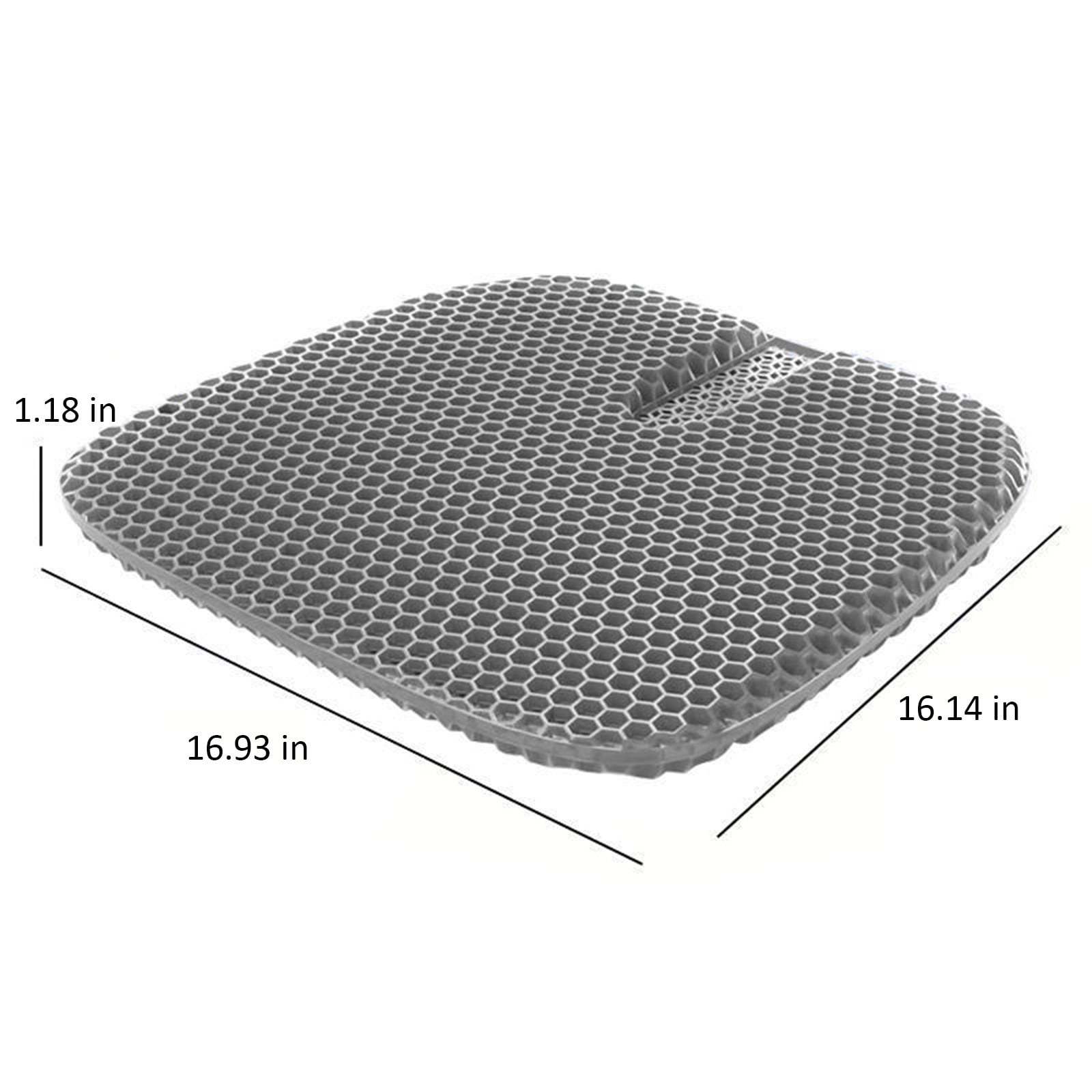 OMCOZY Gel Seat Cushion, Cooling Seat Cushion Thick Big Breathable Honeycomb Design Absorbs Pressure Points Seat Cushion with Non-Slip