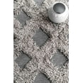 thumbnail image 4 of nuLOOM Francene Diamond Trellis Shag Area Rug, 7' 6" x 9' 6", Silver, 4 of 4