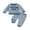 Style 1, variant on Loicainy Baby Toddler Boy Fall Outfits 6 12 18 24 Month 2T 3T Letter Embroidery Long Sleeve Round Neck Striped Tops and Elastic Waist Pants Clothes Set