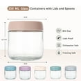thumbnail image 5 of stusgo 6 Pack 12 Oz Glass Overnight Oats Containers with Lids, Glass Overnight Oats Jars, 5 of 7
