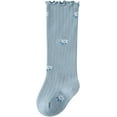 thumbnail image 5 of Baby Girls Knee-High Socks Toddler Keep Warm Cotton Sock Uniform Stockings for Infant Kids, 5 of 7
