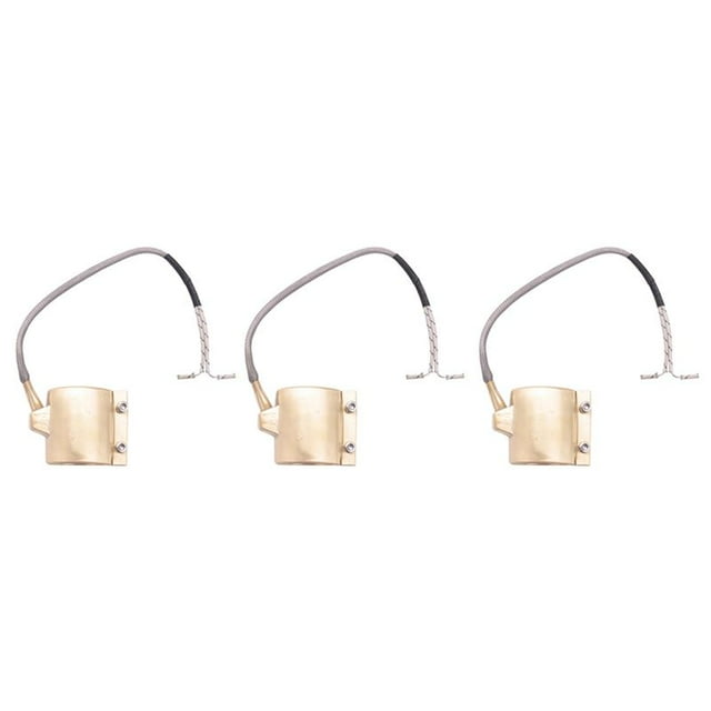 3 Piezas 42X50mm 220V 280W Calentador de Banda de Latón de Barril de Cobre Eléctrico para Extrusora