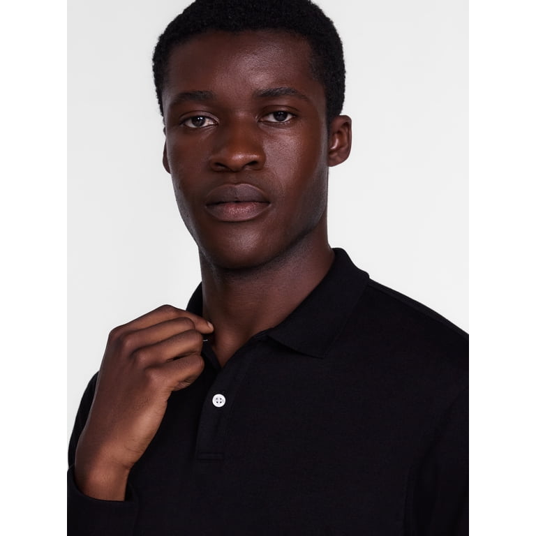 George Men's Interlock Polo Shirt with Long Sleeves photo 4