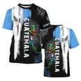 thumbnail image 5 of 2026 Soccer Cup Graphic Jersey for Men, Short Sleeve Crew Neck Tee with Player Silhouette & Watercolor Flag for Streetwear & Fan Gathering Black 16, 5 of 7