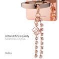 thumbnail image 2 of Cell Phone Finger Ring Holder & Grip with Luxury Oktant Crystal Universal Kickstand with 360° Rotation and 180° Flip Compatible with Most Smartphones (Cube Rose Gold), 2 of 7