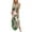 Hot Pink, variant on SMihono Summer Boho Maxi Dress for Women Plus Size Women's Printed Sleeveless Cross Front Neck Long Dress Beach Swing Sundress