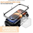 thumbnail image 3 of for iPhone 16 Pro Rugged Case with Camera Lens Sliding Cover, Screen Protector [Built-in Kickstand] [Military-Grade Triple-Layers Protection] Heavy Duty Full Body Shockproof Phone Case, Black, 3 of 7