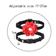 thumbnail image 2 of El accesorio de flor con lazo para decoración de collar de perro patriótico es adecuado para perros pequeños y medianos., 2 of 5