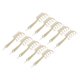 thumbnail image 3 of 10 Uds. Peine de dientes anchos en forma de Z, elegante, portátil, distribución de doble cara, costura de pelo, peine, herramienta de estilismo, brillo dorado, 3 of 5