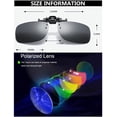 thumbnail image 4 of Gafas de Sol Polarizadas con Lentes Clip con Flip-Up RuiJinGen N44, 4 of 8