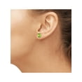 thumbnail image 2 of JewelersClub 1.00 CTW Peridot Stud Earrings – Sterling Silver (.925)| Hypoallergenic Studs for Women - Oval Cut Set with Push Backs, 2 of 3