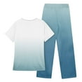 thumbnail image 6 of GXIPO Scrubs for Women Set Tie Dye Nursing Uniform Stretch V-Neck Top & Pocket Pants Workwear, 6 of 6