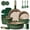 Green, variant on Carote 21-Piece Nonstick Pots and Pans Set, Ceramic Cookware Set with Detachable Handle and Lids, Induction Compatible, Green