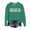 Green, variant on XIAOCHA Women St. Patrick's Day Graphic Sweatshirt Oversized Fit Green Yellow Shamrock Pullover Top Casual Holiday Wear Sweatshirts Green