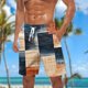 thumbnail image 3 of Pantalones Cortos Casuales para Hombre Imprimir con Bolsillos Pantalones de Playa de Cintura Elástica, Pantalones Cortos de Cintura Elástica para Hombre, 3 of 5