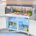 thumbnail image 4 of VEVOR Réfrigérateur Commercial Table de Préparation de Sandwich et Salade 48 Pouces 2 Portes avec 18 Compartiments, 4 of 9