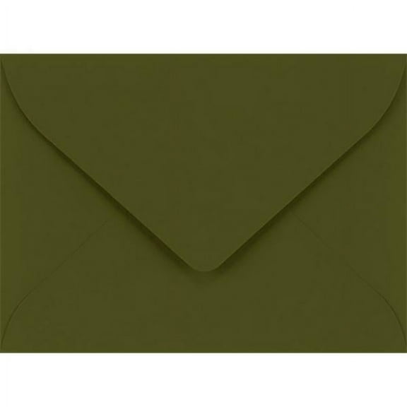 LUXPaper #17 Mini Envelopes, 2 11/16 x 3 11/16, Olive, 50/Pack