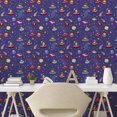 thumbnail image 3 of Ambesonne Alien Peel & Stick Wallpaper for Home, Space Characters Galaxy, 13"x72", Multicolor, 3 of 6