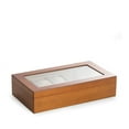thumbnail image 2 of Bey Berk Cherry Wood Six Watch & Two Sunglass Storage Box, 2 of 2