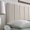 thumbnail image 5 of Modern Sleep Sabine Tufted Upholstered Headboard, Beige and Queen, 5 of 8