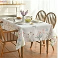 thumbnail image 2 of NIUBIER Floral Spring/Summer Durable Heavyweight Fabric Indoor Outdoor Tablecloth, Washable Table Cloth for Rectangle Tables, Picnic/Patio Table Covers (60" x 84" Rectangular), 2 of 6