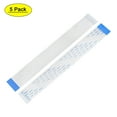 thumbnail image 1 of Unique Bargains 40pins Flexible Flat Cable FPC FFC B Type Ribbon Cable PE White 5Pcs, 1 of 4
