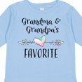thumbnail image 4 of Inktastic Grandma and Grandpas Favorite- Heart Grandchild Boys or Girls Long Sleeve Toddler T-Shirt, 4 of 5
