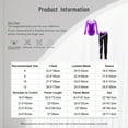 thumbnail image 7 of ranrann Kids Girls Ice Skating Costume Figure Skating Outfit Long Sleeve Metallic Ballet Bodysuit Purple 8, 7 of 7