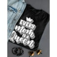 thumbnail image 3 of Every Mom Is A Queen Shaped T-Shirt Women -Image by Shutterstock, Female 3X-Large, 3 of 4