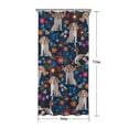 thumbnail image 5 of Beagle Dog Dog and Pioneer Flower Shower Curtain 36"x72" ,Bathroom Decorative Shower Curtains Set with 12 Hooks,Modern Waterproof Washable Shower Curtain, 5 of 6